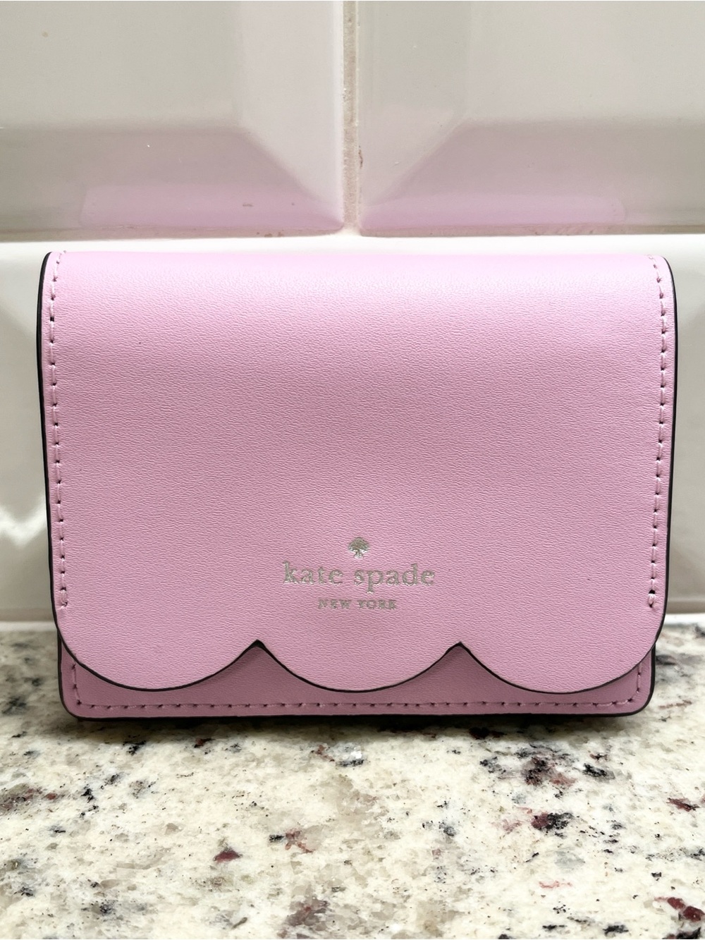 Kate Spade Small Scalloped Flap Bi-fold Wallet NWOT